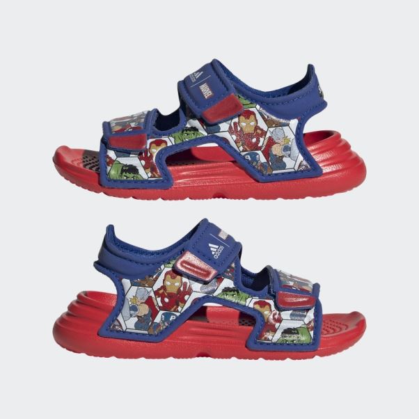 Adidas X Marvel Altaswim Super Hero Aventures Sandales Mode Rouge