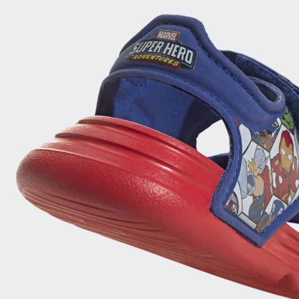 Adidas X Marvel Altaswim Super Hero Aventures Sandales Mode Rouge