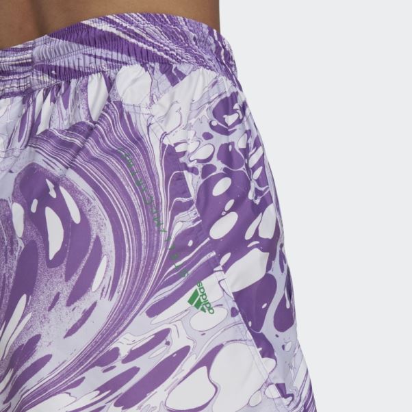 Adidas By Stella Mccartney Short D'entraînement Imprimé Truepurpose Blanc Mode