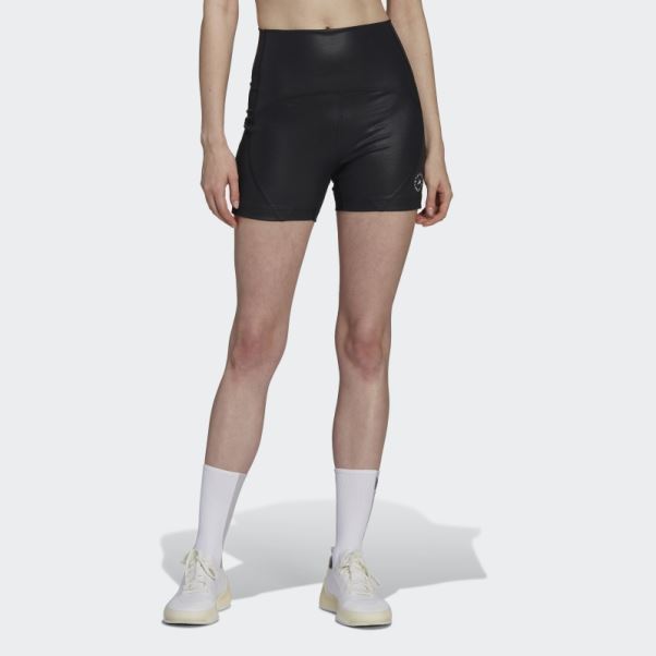 Adidas By Stella Mccartney Truestrength Collant Court De Yoga Noir Chaud