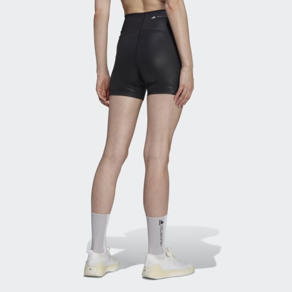 Adidas By Stella Mccartney Truestrength Collant Court De Yoga Noir Chaud