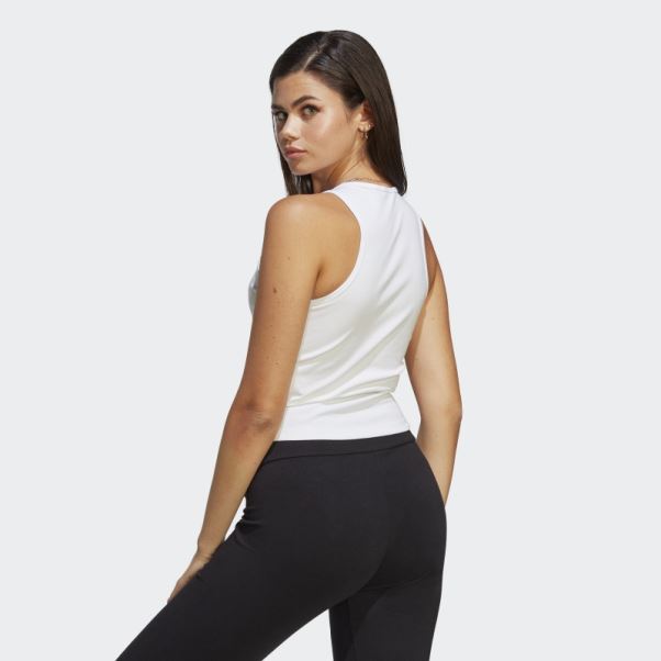 Débardeur Côtelé Adicolor Essentials Blanc Adidas