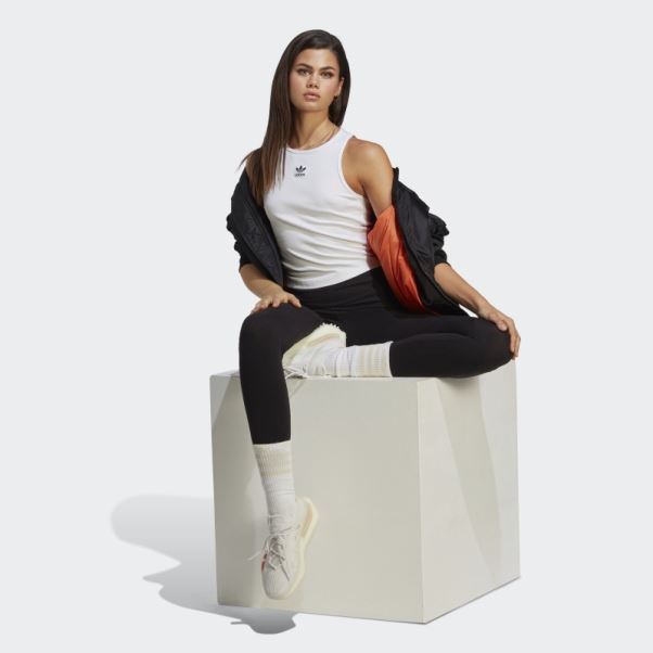 Débardeur Côtelé Adicolor Essentials Blanc Adidas