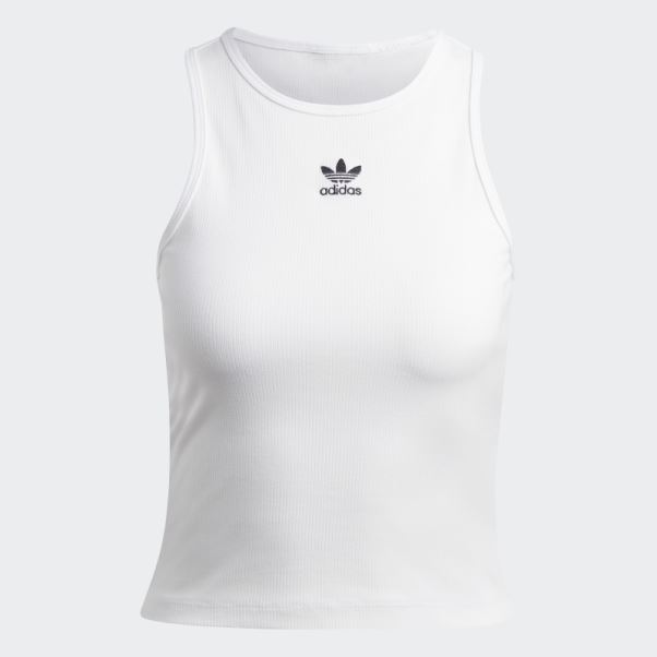 Débardeur Côtelé Adicolor Essentials Blanc Adidas
