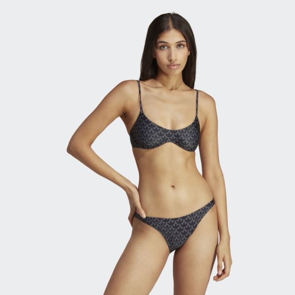 Haut De Maillot De Bain Adidas Originals Monogramme Noir
