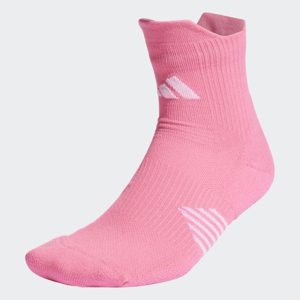 Adidas Running X Supernova Quarter Performance Chaussettes Rose Chaud