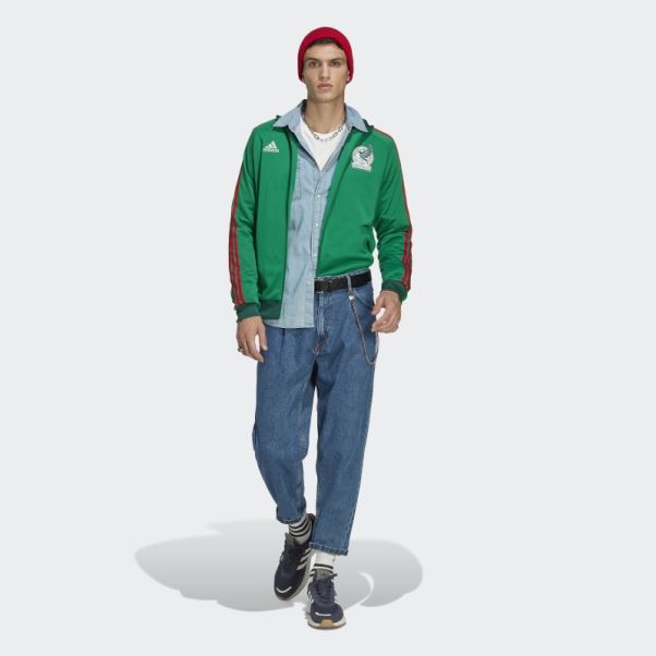 Haut De Survêtement Mexico 3-stripes Adidas Vert