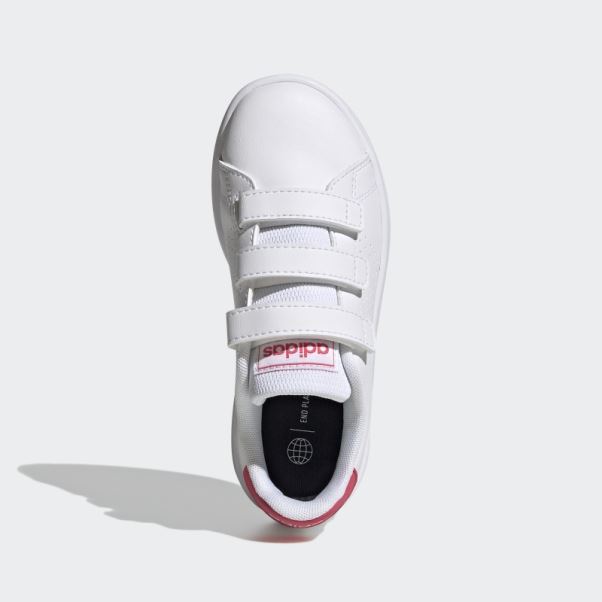 Chaussures à Scratch Adidas Avantage Court Lifestyle Rose Vif