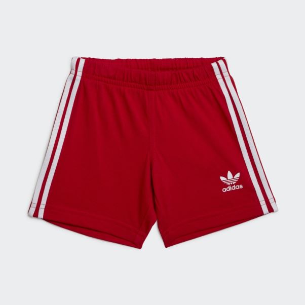 Adidas Trèfle Short Tee Set écarlate