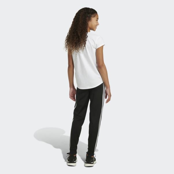 T-shirt Blanc à Manches Courtes Adidas