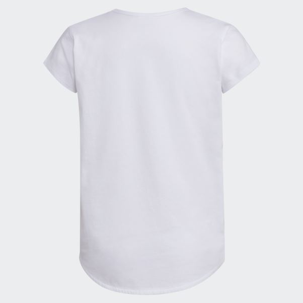 T-shirt Blanc à Manches Courtes Adidas