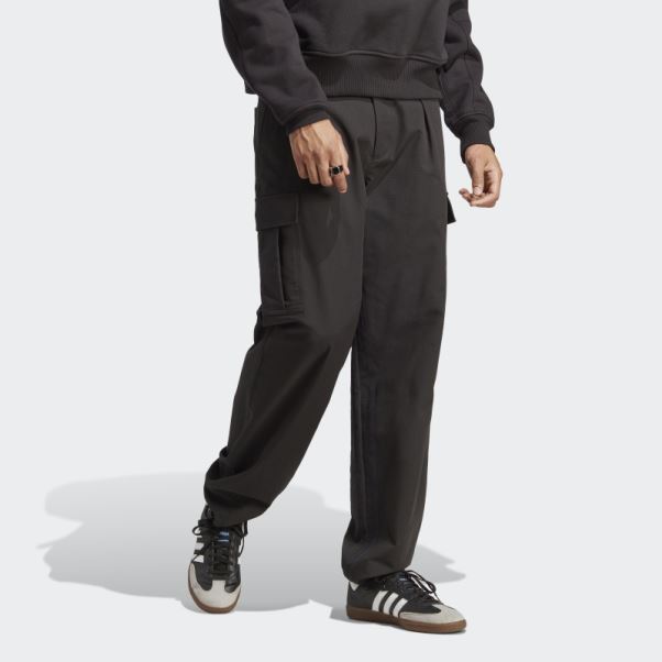 Pantalon Cargo Bleu Version Adidas Noir