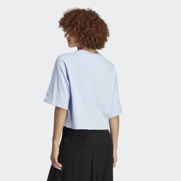 T-shirt Premium Essentials Adidas Bleu Aube