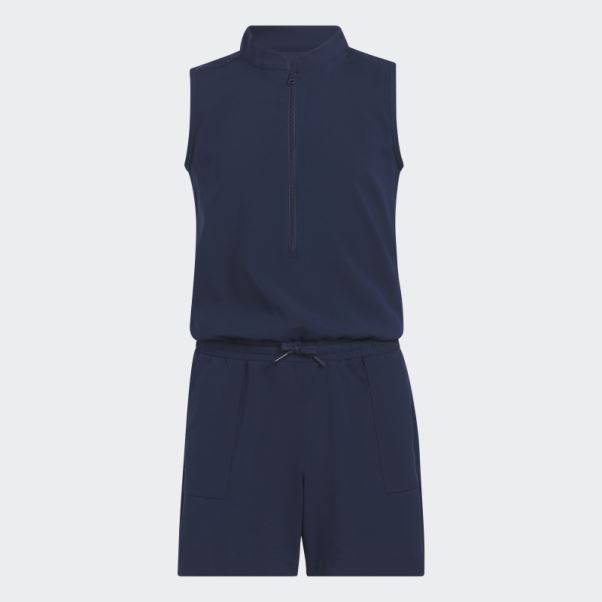 Adidas Barboteuse Demi-zip Bleu Marine