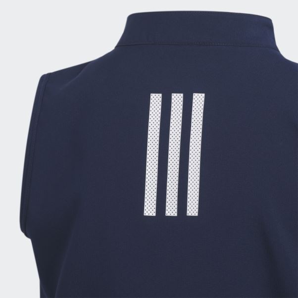Adidas Barboteuse Demi-zip Bleu Marine