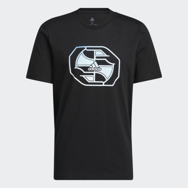 Hoops Badge Of Sport T-shirt Graphique Adidas Noir