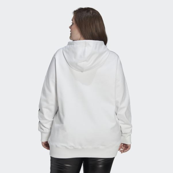 Sweat à Capuche (grande Taille) Blanc Adidas