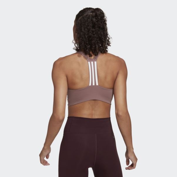Soutien-gorge à Maintien Moyen Adidas Powerimpact Training Violet