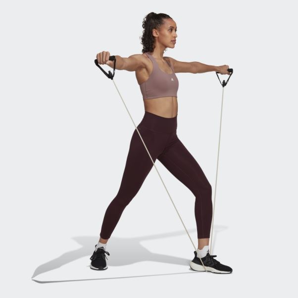Soutien-gorge à Maintien Moyen Adidas Powerimpact Training Violet