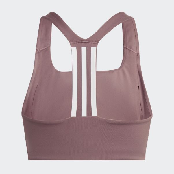 Soutien-gorge à Maintien Moyen Adidas Powerimpact Training Violet