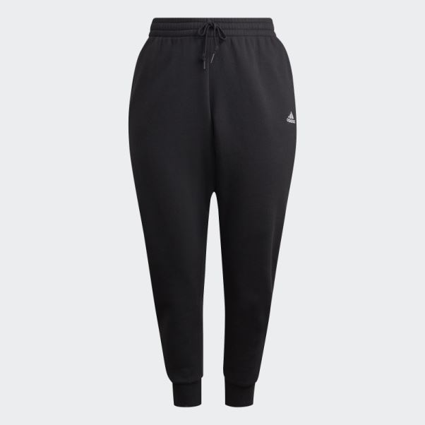 Pantalon En Molleton à 3 Bandes Essentials (grande Taille) Noir Adidas
