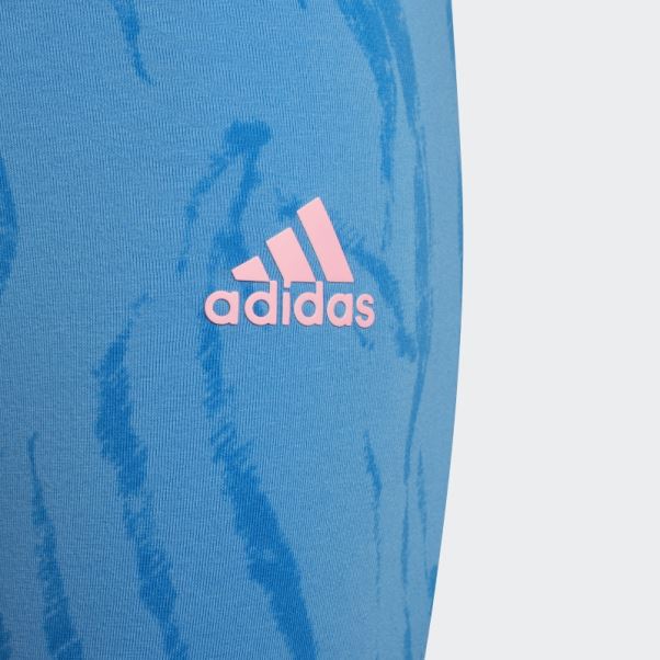 Future Icons Collants Hybrides En Coton à Imprimé Animal Adidas Bleu