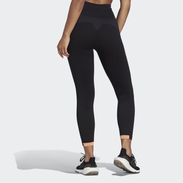 Legging Long De Course D'hiver Aeroknit Adidas Noir