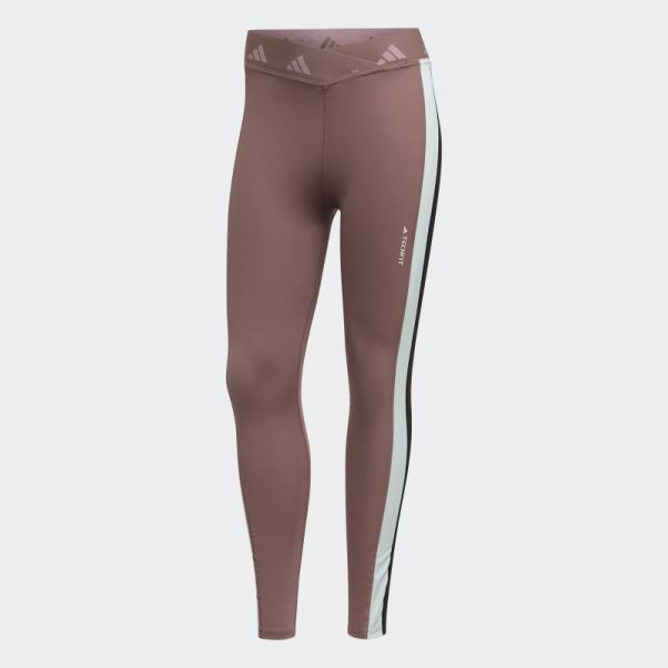 Legging Adidas Hyperglam Training Techfit 7/8 Violet