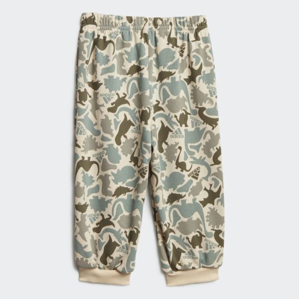 Ensemble De Jogging Adidas Sand Dino Camo Imprimé Allover French Terry