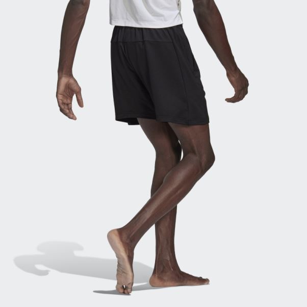 Short D'entraînement De Yoga Noir Adidas Mode