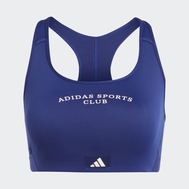 Soutien-gorge à Maintien Moyen Adidas Sports Club Bleu Victoire