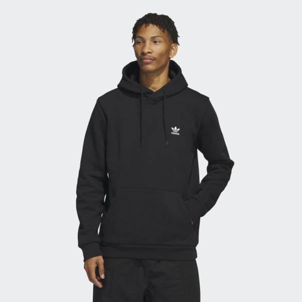 Sweat à Capuche Trefoil Essentials Noir Adidas