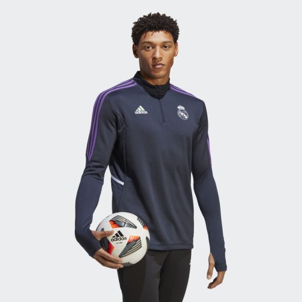 Maillot D'entrainement Real Madrid Condivo 22 Adidas Night Navy