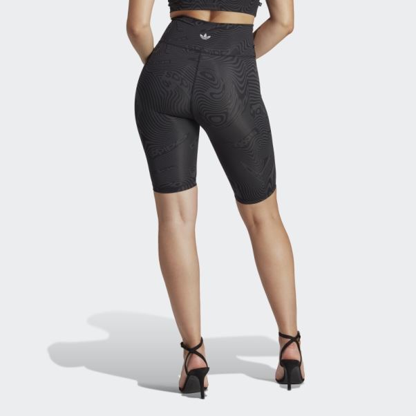 Short Cycliste Imprimé Marbré Adidas Carbon