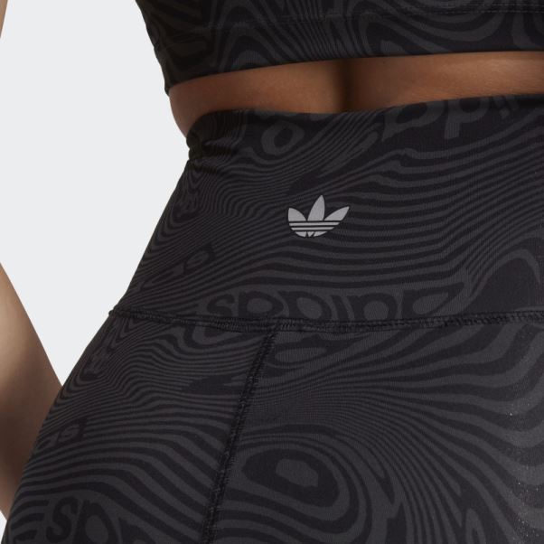 Short Cycliste Imprimé Marbré Adidas Carbon