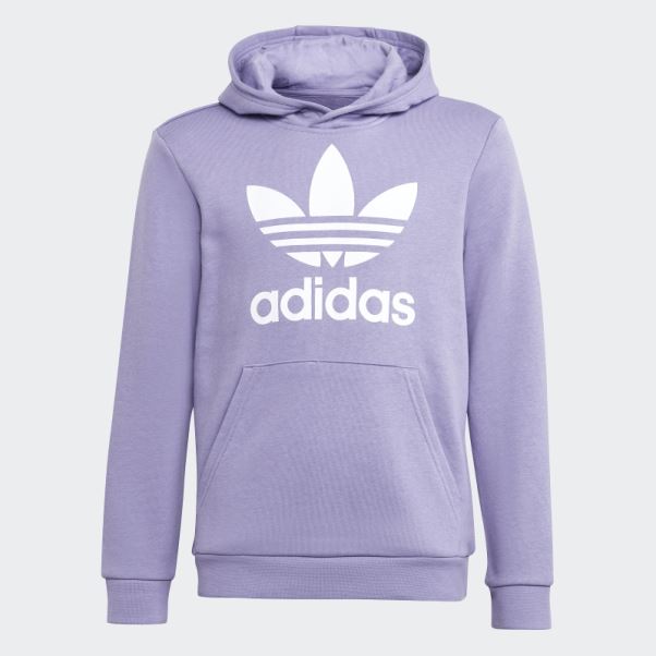 Sweat à Capuche Trèfle Adidas Lilas