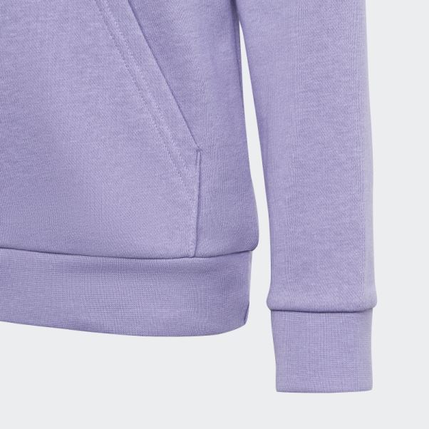 Sweat à Capuche Trèfle Adidas Lilas