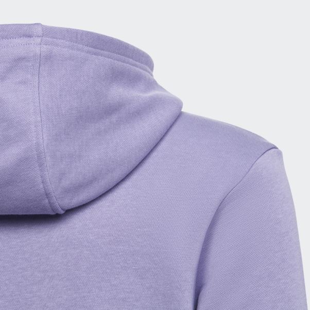 Sweat à Capuche Trèfle Adidas Lilas