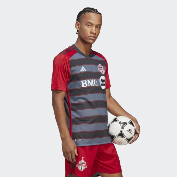Maillot Domicile Adidas Toronto Fc 23/24 Gris Uni