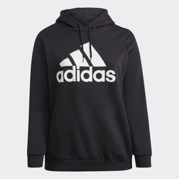 Sweat à Capuche En Polaire Logo Essentials (taille Plus) Adidas Noir