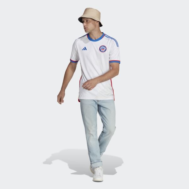 Maillot Extérieur Chili 22 Adidas Blanc
