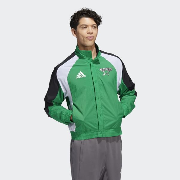 Adidas Veste Rétro Revers étoiles Vert Moyen
