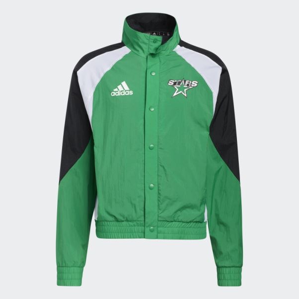 Adidas Veste Rétro Revers étoiles Vert Moyen