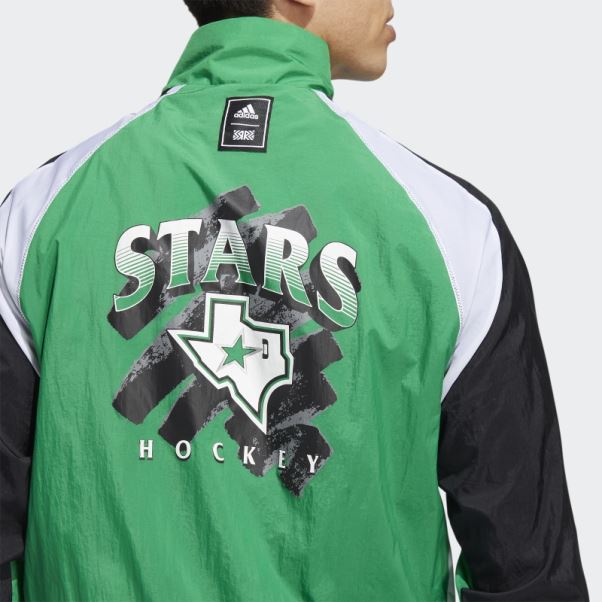 Adidas Veste Rétro Revers étoiles Vert Moyen