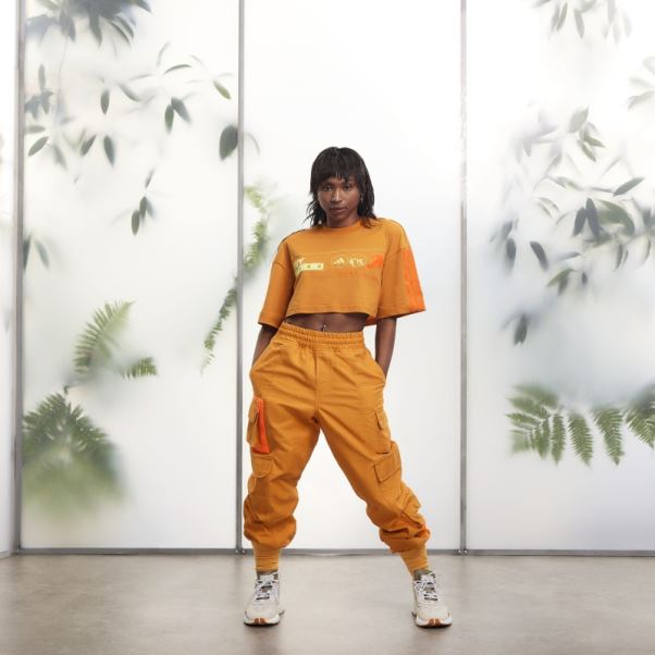 Adidas Pantalon De Jogging Cargo En Toile (tous Genres) Focus Orange