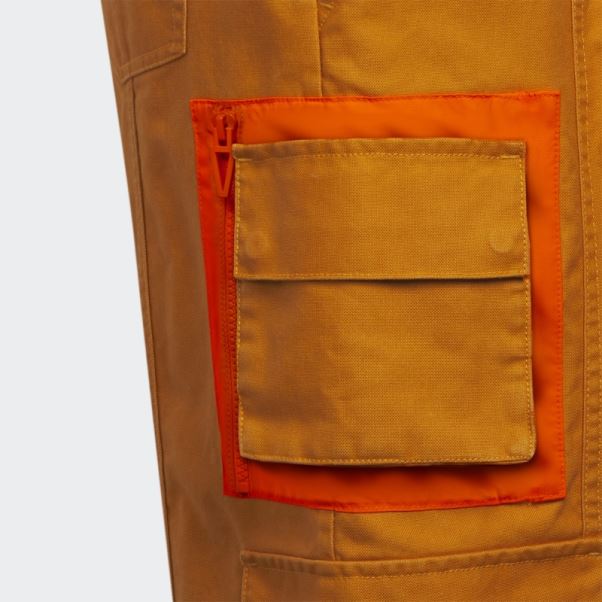 Adidas Pantalon De Jogging Cargo En Toile (tous Genres) Focus Orange