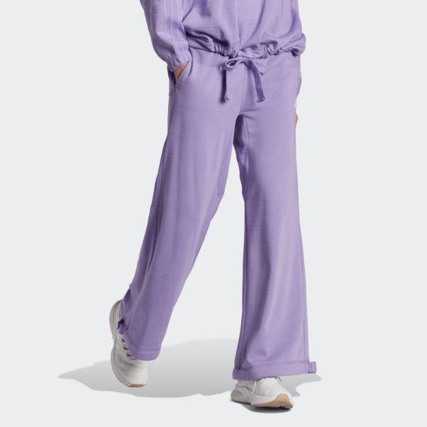Pantalon De Danse Polyvalent Violet Adidas
