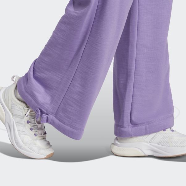Pantalon De Danse Polyvalent Violet Adidas