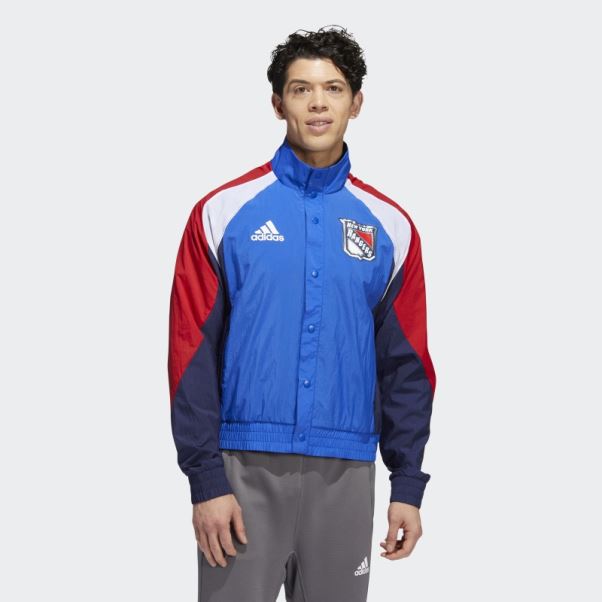 Veste Rétro Adidas Marathon Rangers Reverse Bleu