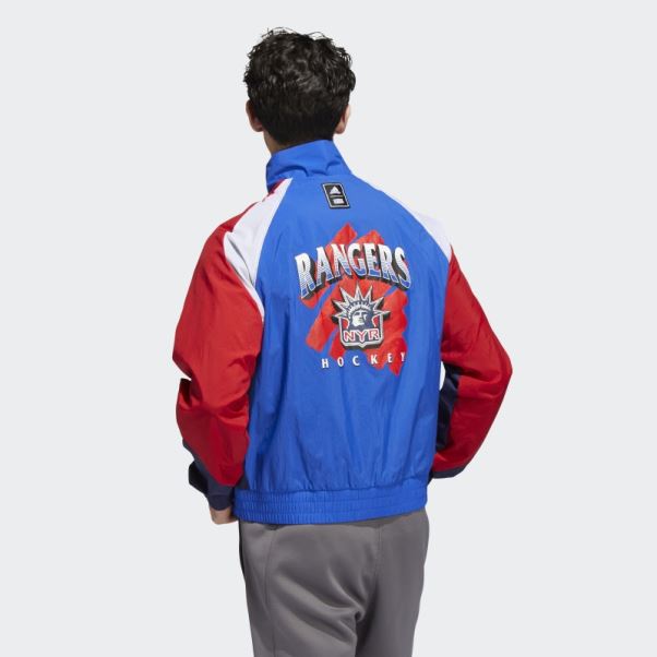 Veste Rétro Adidas Marathon Rangers Reverse Bleu